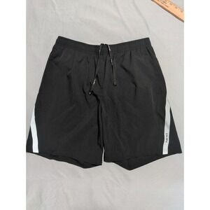 Hind Motion Men's Performance Running Shorts Black Size Medium Lined Zip Pocket